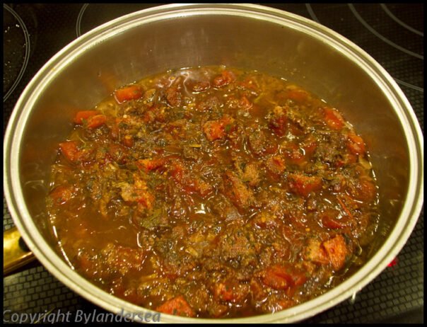 Photo shows Steak San Marco when it’s done. A look at Steak San Marco when it’s cooked.