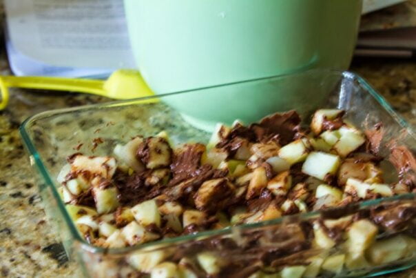 Apples and Pear with Nutella