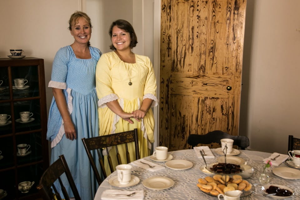 Abigail and Rose host teas in the Colonial Quarter