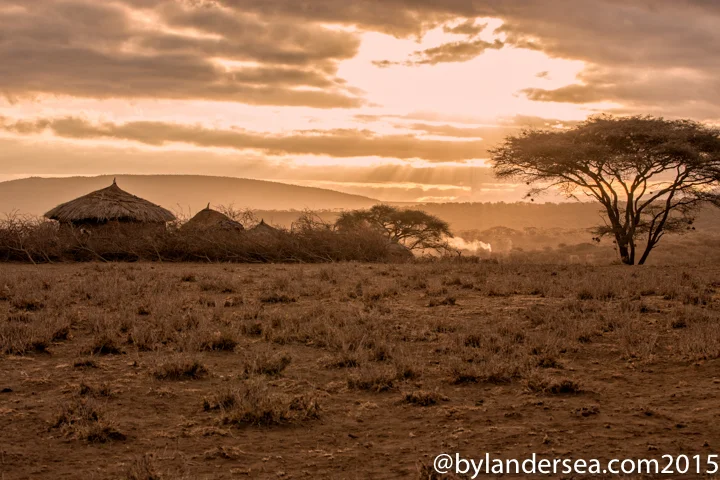 What Do the Maasai Really Eat? Sun rises at the Maasai Village