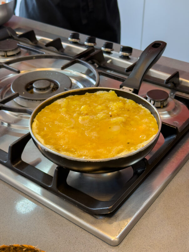 A classic onion and potato tortilla