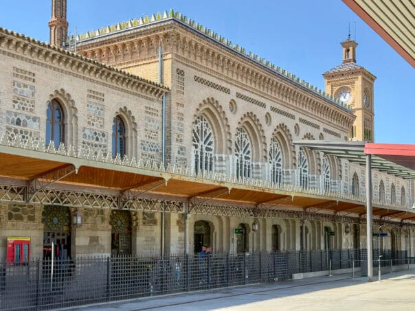 The Mudéjar-style train station greets travelers in Toledo.